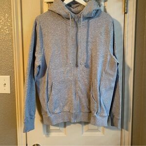 EUC Outdoor Voices Pickup Full-Zip Sweatshirt in Heather Gray, size Medium